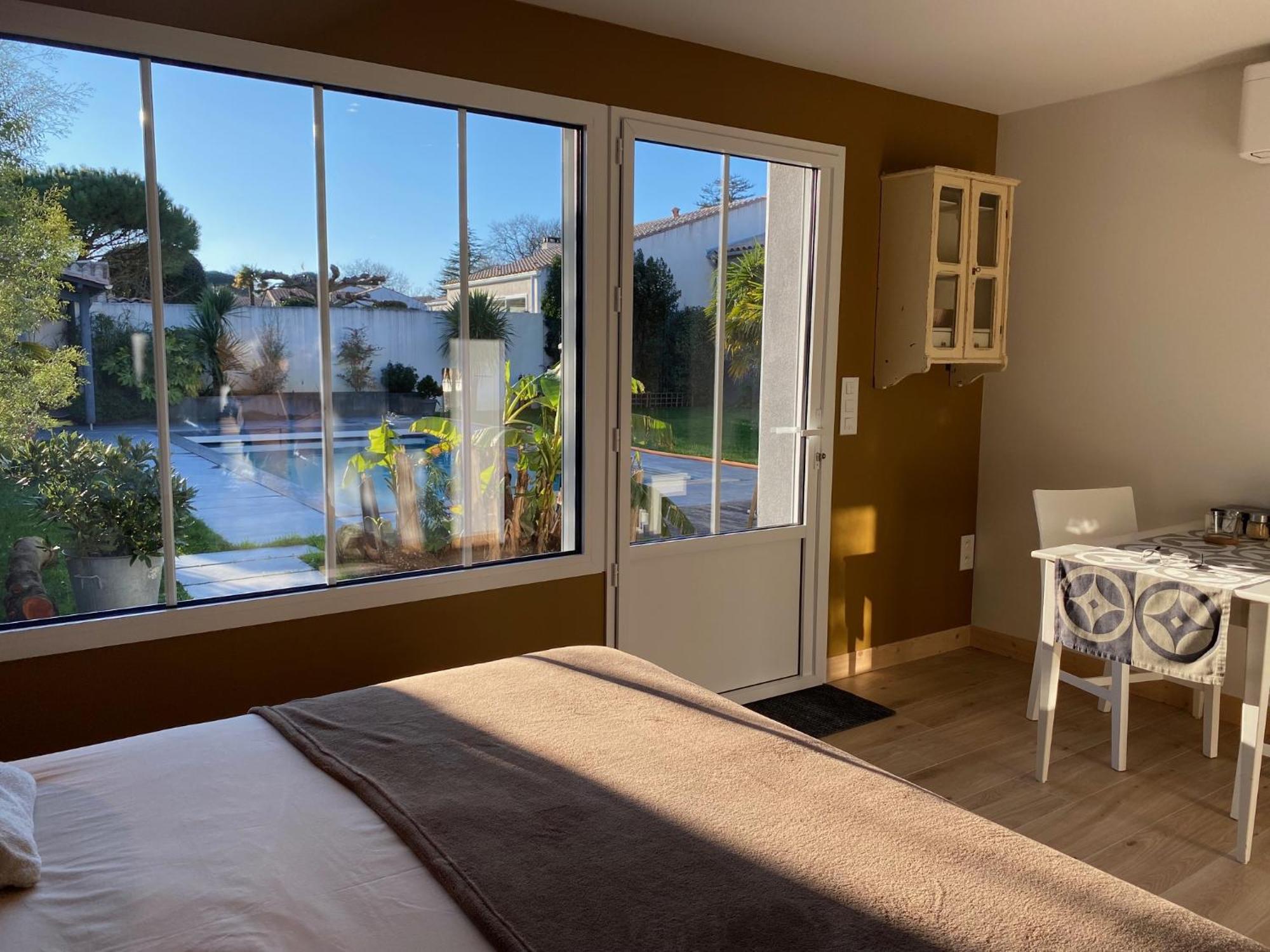 Maison M, Chambre Privee Acces Jardin Piscine Et Jacuzzi Pres De La Rochelle La Rochelle  Pokój zdjęcie
